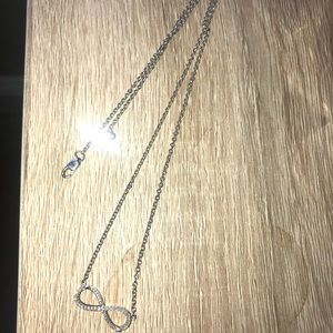 Kay’s Diamond Infinity Necklace Sterling Silver